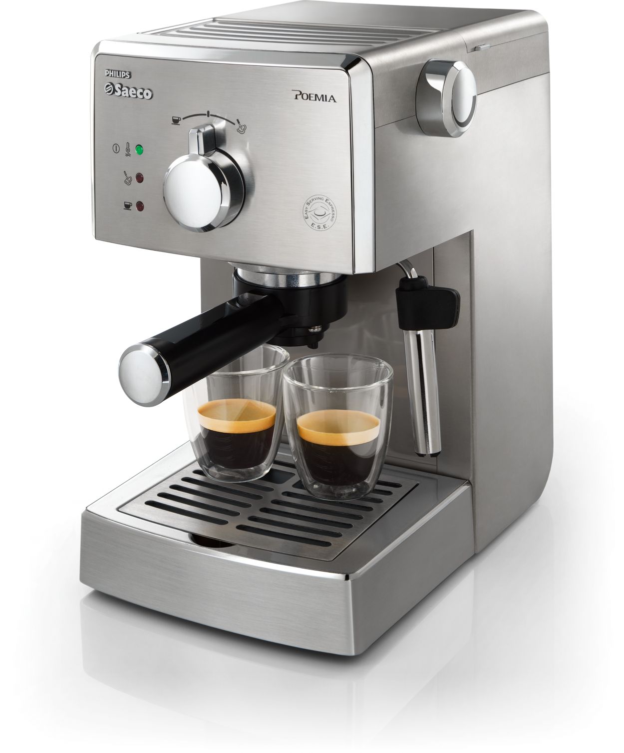 blozen Aangenaam kennis te maken Verrast zijn Poemia Manual Espresso machine HD8327/47 | Saeco