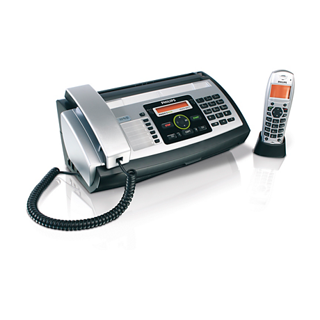 PPF685E/PTB  Fax com atendedor de chamadas e DECT