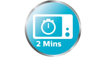 Microwave steam sterilizer ready in just 2 minutes