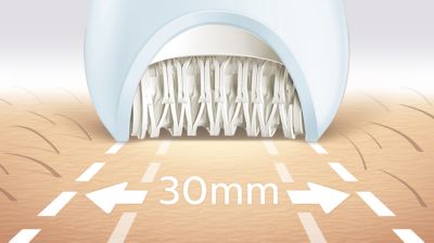Extra-wide epilator head