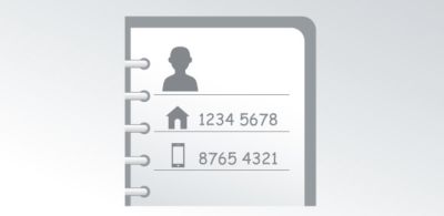 双字段条目，可为一个联系人分配 2 个号码