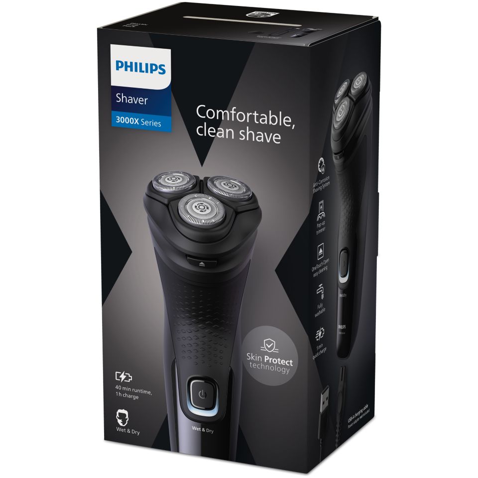 Shaver 3000X Series Wet & Dry Electric Shaver X3001/00 | Philips
