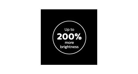Get 200% brighter light for superior visibility