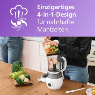 Avent Premium 4-In-1-Dampfgarer mit Mixer