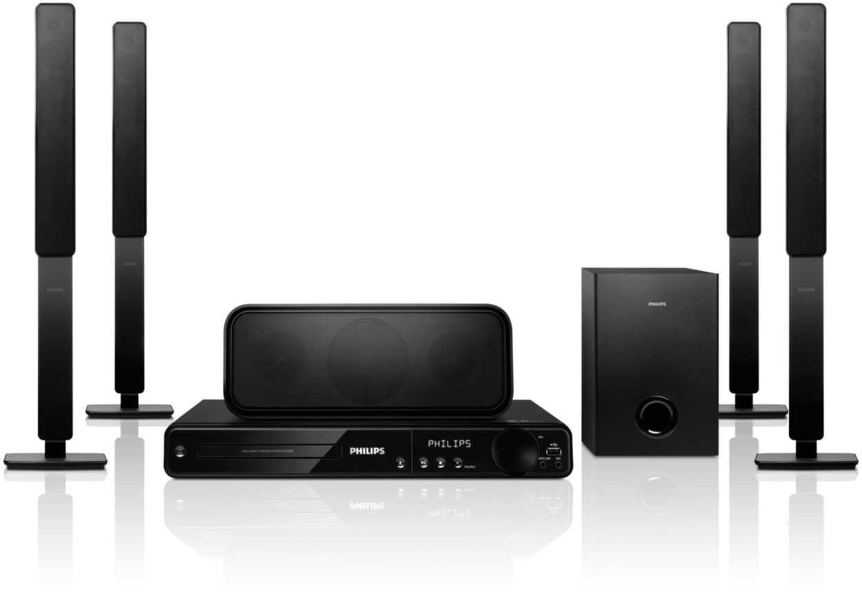 Spectacular surround sound with deep powerful bass