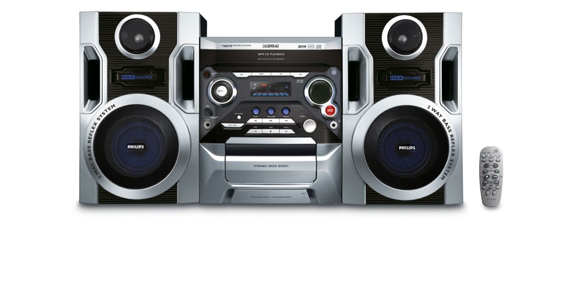 Mini Hi-Fi System c/MP3 FWM375/BK | Philips