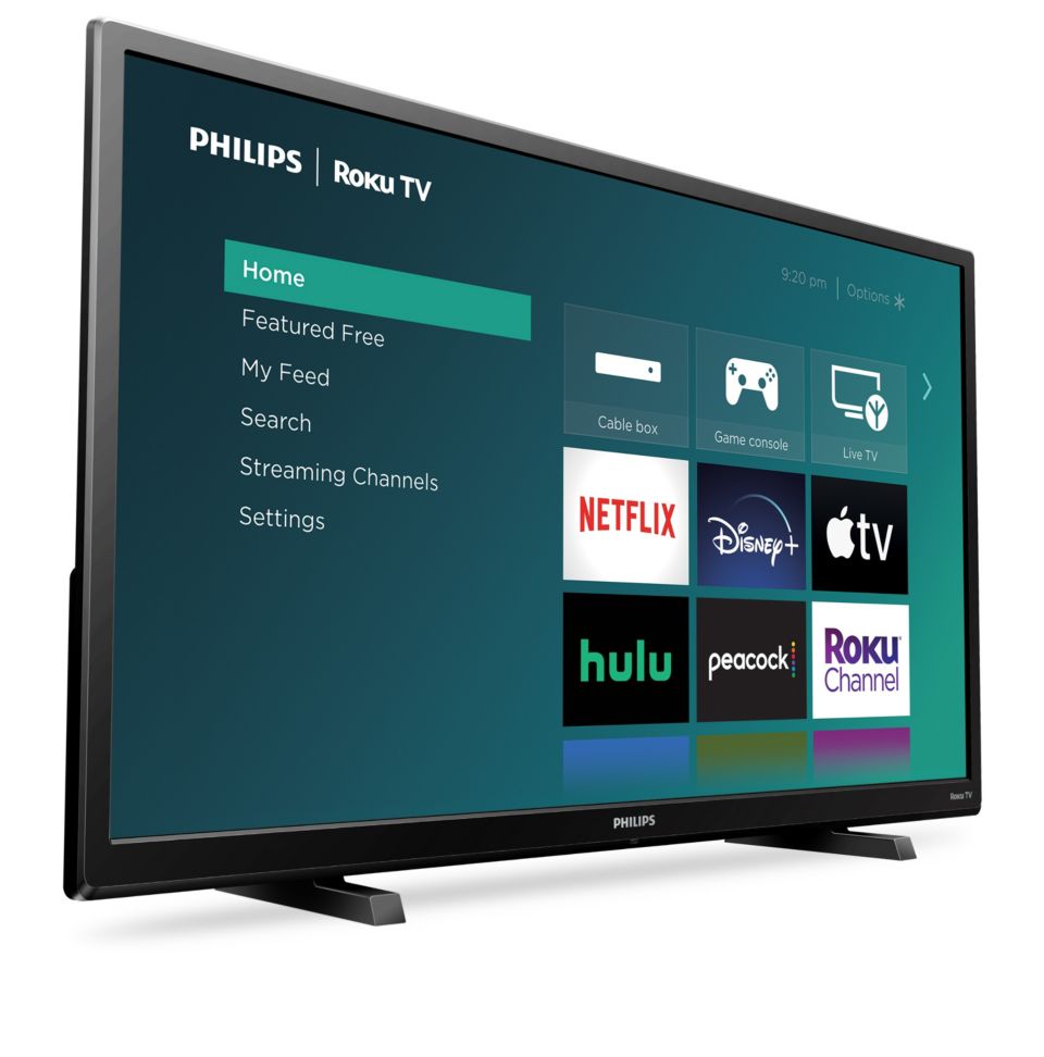  PHILIPS 40-Inch 1080p FHD LED Roku Smart TV with Voice Control  App, Airplay, Screen Casting, & 300+ Free Streaming Channels : Electronics