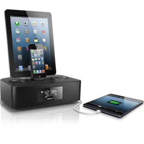 AJ7260D/12  AJ7260D Dual dock triple charging clock radio
