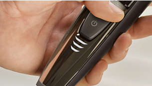 Quickly see the status of your trimmer's battery
