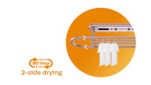 Allow both sides of clothes to dry well
