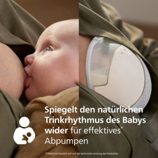 Avent Single Electric Breast Pump Natural Care Hands-free, tragbar
