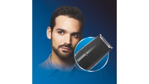 Full size trimmer for beard and head hair