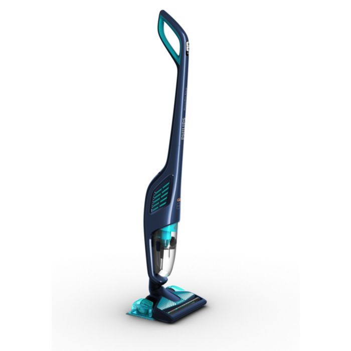 Vacuums and mops in one stroke