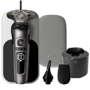 Shaver S9000 Prestige Rasoir électrique 100 % étanche avec SkinIQ