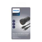 Chargeur allume-cigare 2 ports : USB-A et C