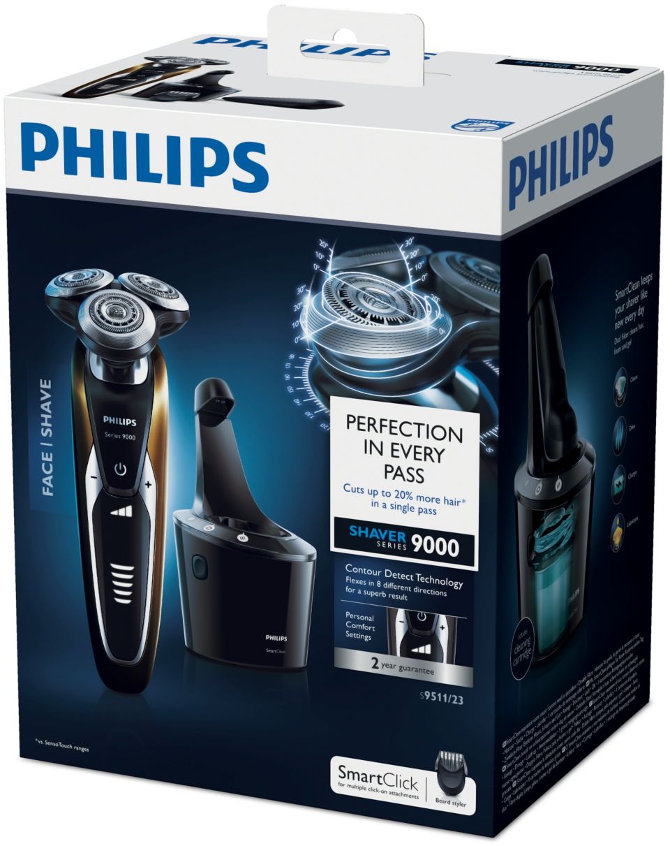 Shaver series 9000 Wet and dry electric shaver S9511/23