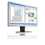 Monitor bisnis ergonomis besar yang meningkatkan produktivitas