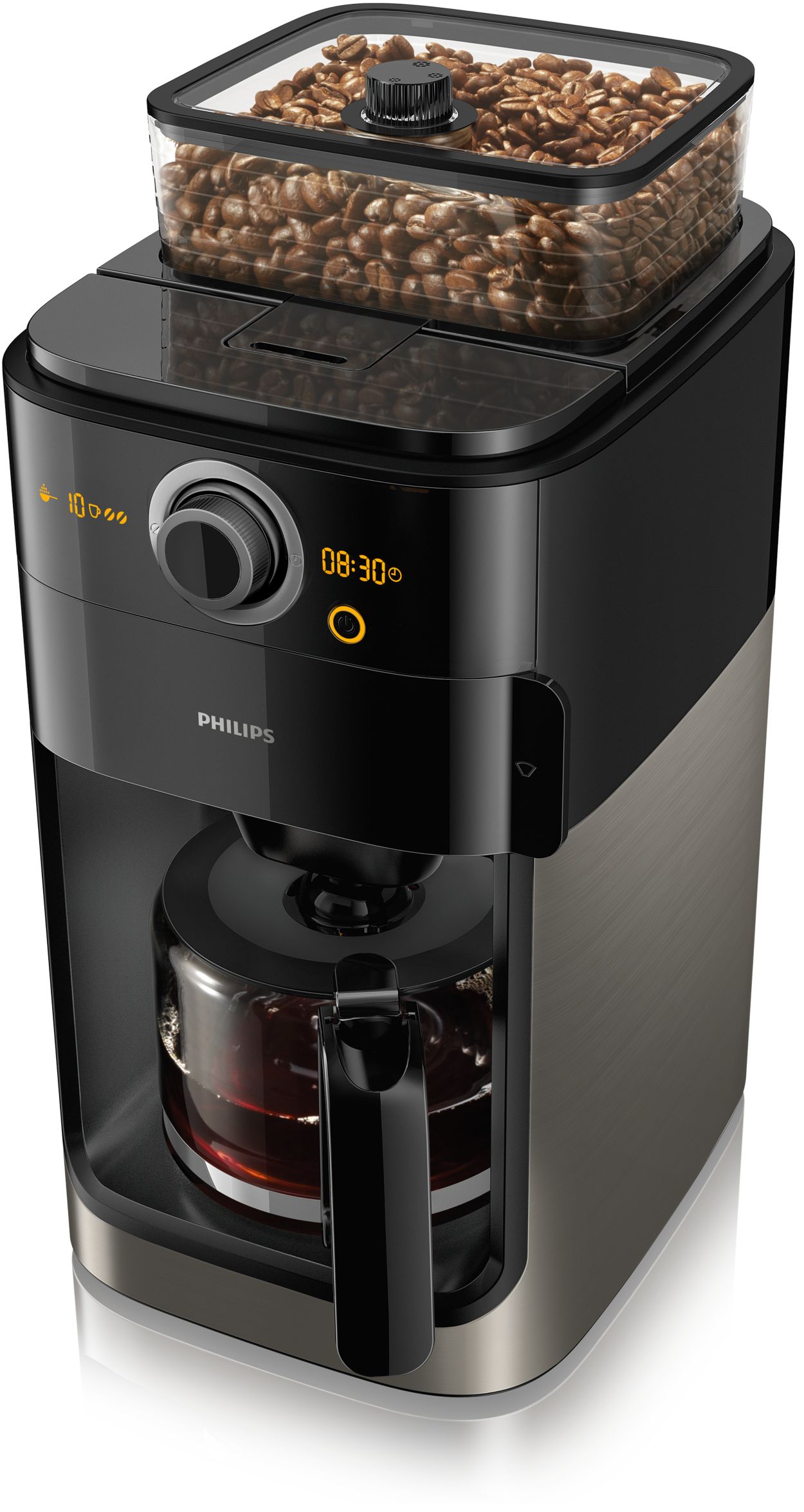 Philips grind and brew coffee outlet maker