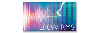 Обща изходна мощност 200W RMS