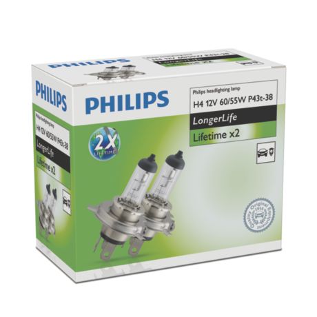 12342ELC2 LongerLife x2 bombilla para faros delanteros de coches