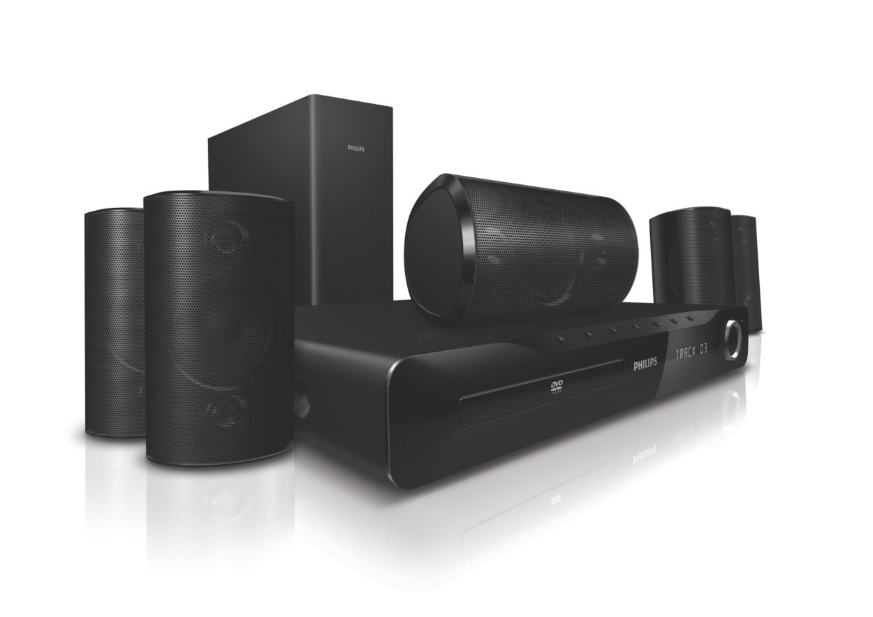 Parlantes de cine en casa con sonido Surround de 5.1 canales y 600