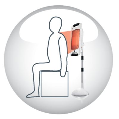 Easily reaches neck and shoulders