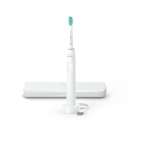 HX3673/13 Philips Sonicare 3100 series Sonische, elektrische tandenborstel + reisetui - Wit