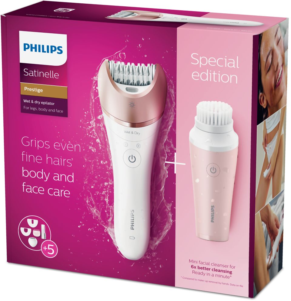 Satinelle Prestige Depiladora Wet Dry, aparador limpeza BRP566