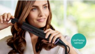 UniTemp-sensor for vakkert frisert hår med mindre varme