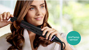 UniTemp-sensor för vackert stylat hår med mindre värme
