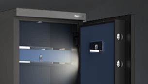 Lights up upon door opening