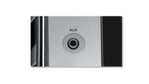 AUX-in สำหรับการเชื่อมต่อที่ง่ายกับอุปกรณ์อิเล็กทรอนิกส์เกือบทุกยี่ห้อ