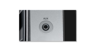 AUX-in for easy connection to almost any electronic device