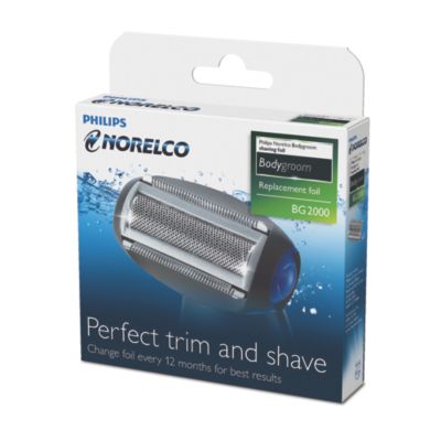 Replacement shaving foil head
