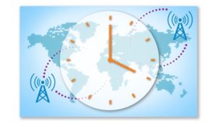 Digital radio-controlled clock for accurate time settings