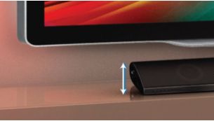 Low-rise profile for the perfect fit in front of your TV