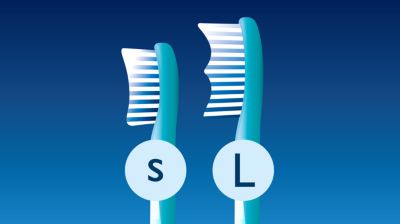 Kids-sized brush heads fit your child's mouth