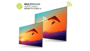 Televisor MultiRoom - partilhe TV em directo e gravações entre televisores