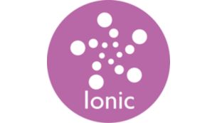 More care with ion conditioning for shiny, frizz-free hair