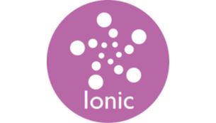 Fonction ionique : plus de soin, pour des cheveux brillants et sans frisottis