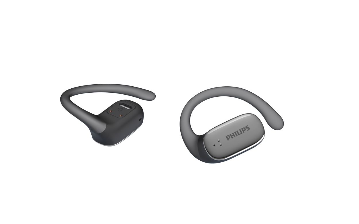 Open-ear wireless sports headphones TAT3708BK/70 Philips