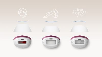 3 embouts uniques pour votre corps, votre visage et les zones sensibles