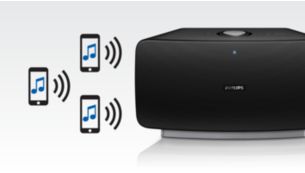 Troque de música entre 3 dispositivos com MULTIPAIR