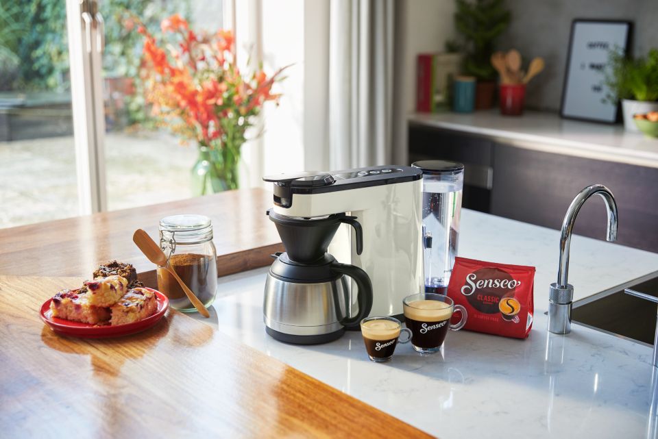 Philips cafetière blanc titane - senseo quadrante Cuisine -10265 dans  Machine à café sur Cafe the chocolat