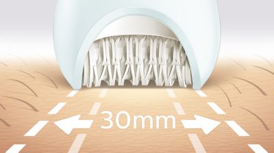 Extra-wide epilator head