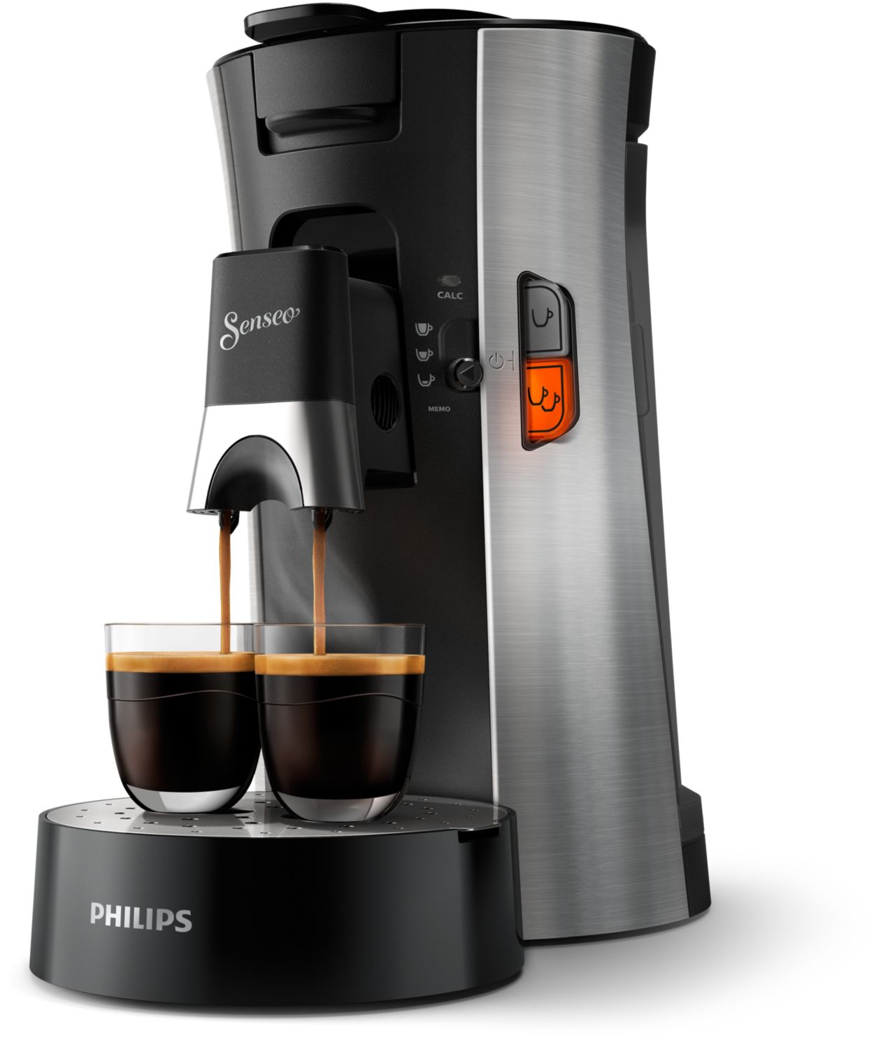 vrouwelijk evolutie gastvrouw SENSEO® Select Koffiepadmachine CSA250/10 | Philips
