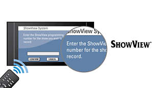 ShowView για γρήγορο και εύκολο προγραμματισμό