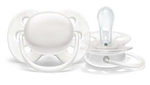 Soother with soft & flexible shield for fewer skin marks