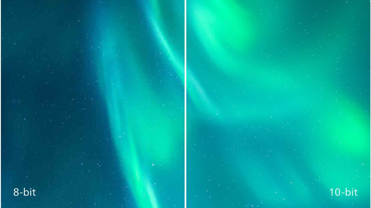 1.07Â billion colours for stunning colour and the finest gradation