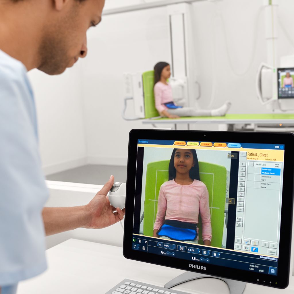 DigitalDiagnost C90 view from control room